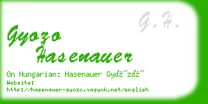 gyozo hasenauer business card